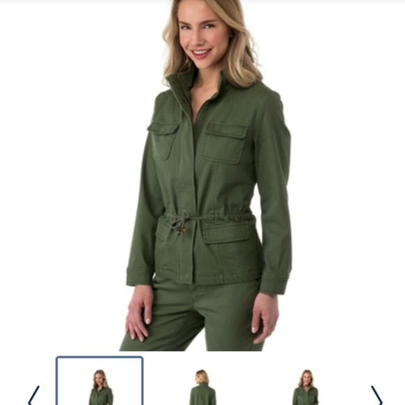 New!! Cherokee Heritage Cargo Tie Utility Jacket - Picture 3 of 8